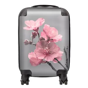 Delicate Pink Flowers Suitcase - Mini Cabin