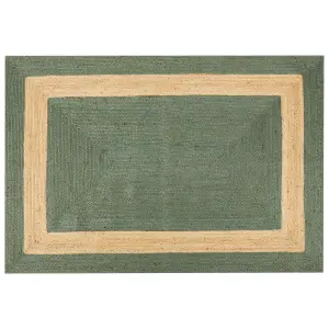 Jute Area Rug 160 x 230 cm Green KARAKUYU