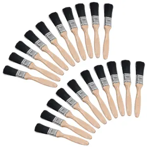 25mm Professional Paint Brush Painters Painting Decorating Wooden Handle 20pk