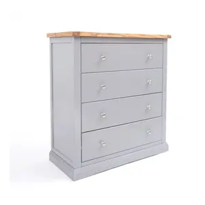 Rocca 4 Drawer Chest of Drawers Chrome Knob