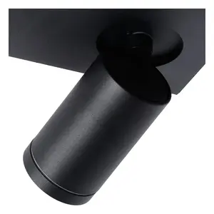 Lucide Taylor Modern Ceiling Spotlight Bathroom - LED Dim to warm - GU10 - 4x5W 2200K/3000K - IP44 - Black