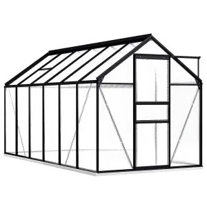 Berkfield Greenhouse with Base Frame Anthracite Aluminium 7.03 m2