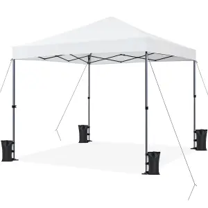 Yaheetech White Waterproof 3 x 3m Pop-up Canopy