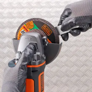 Black+Decker 18V POWERCONNECT 125mm Brushed Cordless Angle grinder (Bare Tool) - BCG720