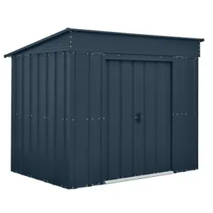 6 x 4 Pent Metal Garden Shed - Anthracite Grey (6ft x 4ft / 6' x 4' / 1.8m x 1.2m)