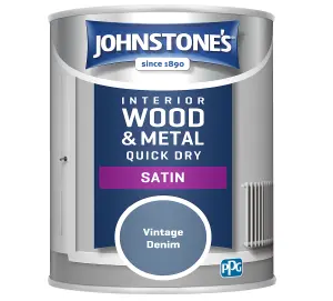 Johnstone's Quick Dry Satin Vintage Denim 750ml