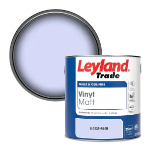 Leyland Trade Vinyl Matt Walls & Ceilings Emulsion Paint (S 0525-R60B) 2.5L