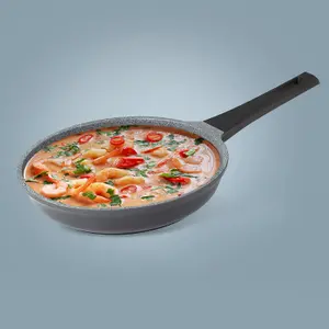 Royalford Frying Pan with Durable Marble Coating, 24CM  Die-Cast Aluminium Skillet