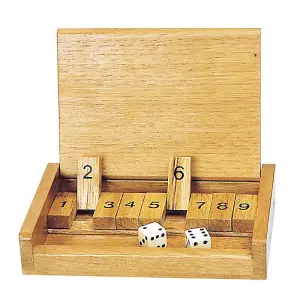 Goki Shut the Box Wooden Counting Game