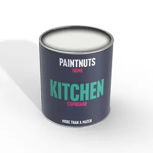 PaintNuts Solid Wood Laminated Kitchen Units Cupboard Cabinet Door Gloss Paint - Signal White - 1L (RAL9003)