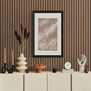 AS Creation Wooden Slats Panelling 3D Wood Panel Stripe Non Woven Wallpaper Brown Black 39109-8