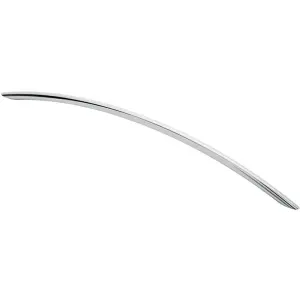 Curved Bow Cabinet Pull Handle 408 x 10mm 352mm Fixing Centres Chrome