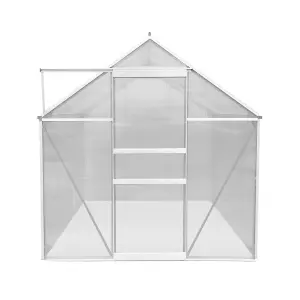 Polycarbonate Greenhouse 6ft x 8ft - Silver