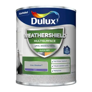 Dulux Weathershield Chic Shadow Satinwood Multi-room Multi-surface paint, 750ml