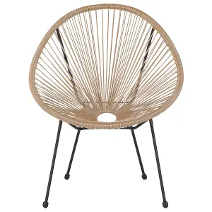 Garden Chair ACAPULCO II PE Rattan Natural