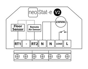 Heatmiser - NeoStat V2 - BLACK