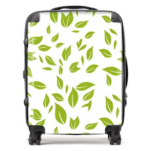 Green Leaves Design  Suitcase - Large