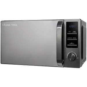 Russell Hobbs Digital Microwave Dark Steel 20L 800W 8 Auto Cook Menus with 3 Year Guarantee RHM2028DS