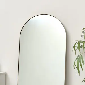 Melody Maison Large Gold Arched Leaner Mirror 150cm x 60cm