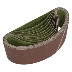 Sealey Sanding Belt 100 x 610mm 40 Grit Aluminium Oxide Resin 10PK WSB6140