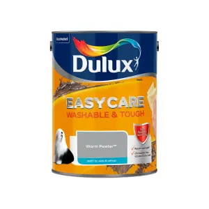 Dulux Easycare Washable & Tough Warm pewter Matt Wall & ceiling Emulsion paint, 5L