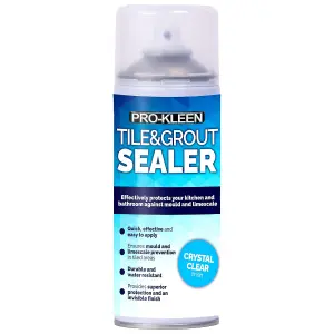 Pro-Kleen Tile & Grout Sealer 400ml - Waterproof Protection Against Mould, Mildew & Limescale - Seals & Protects