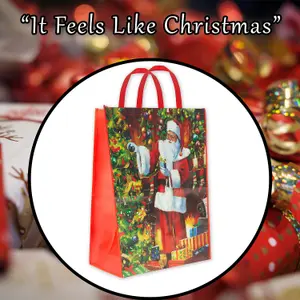 Christmas Bag Jumbo Gift Bag X 1 48cm x 67cm x 16cm Santa Jumbo