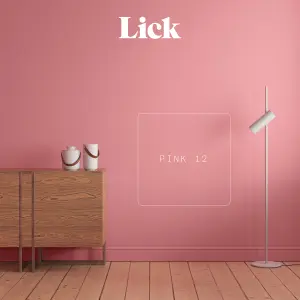 Lick Pink 12 Matt Emulsion paint, 2.5L