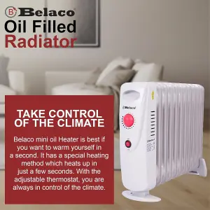 Belaco Mini Oil filled radiator heater - 11 Fins