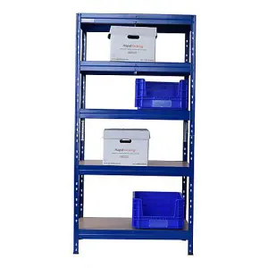 Rapid Racking Rapid 3 Pro 1800h x 900w x 600mmd Blue 5 Fibreboard Shelves