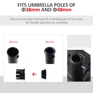 18.5kg Resin Free Standing Umbrella Base