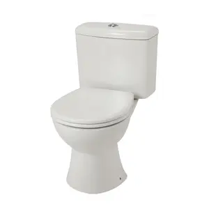 GoodHome Winam White Close-coupled Toilet set with Soft close seat & Close coupled cistern