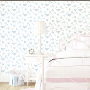 Galerie Just 4 Kids 2 Blue Pretty Birds Smooth Wallpaper