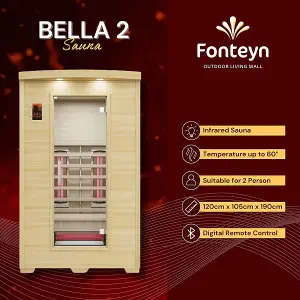 Fonteyn - Bella 2 - Infrared Sauna suitable for two people