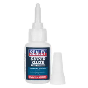 Sealey Adhesive Fast Setting Bonds Metal Rubber Plastic & Wood 20g SCS302S