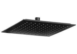 Square Rainfall Black ABS Movable Head Replacement Part for Shower Column