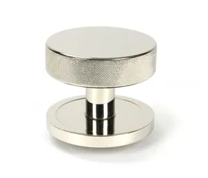 From The Anvil Polished Nickel Brompton Centre Door Knob (Plain)