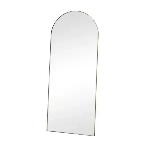 Melody Maison Large Gold Arched Leaner Mirror 150cm x 60cm