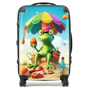 Frog On A Beach Holiday Suitcase - Medium