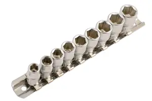 Laser 5691 9pc AF Socket Rail Set 1/4" Drive 6pt 1/4" - 1/2"