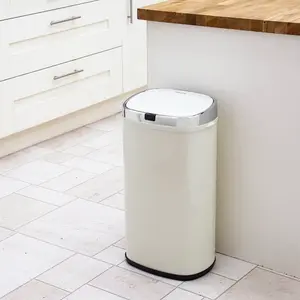 Chroma 42 Litre Motion Sensor Rubbish bin Cream