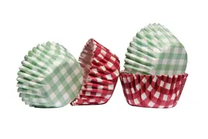 Essentials by Premier Gingham 100Pcs Mini Cupcake Cases