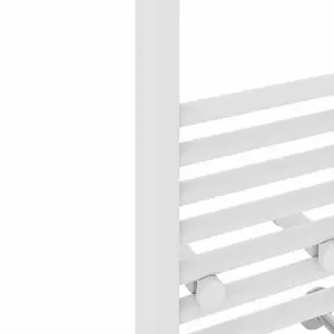 Rinse Straight Bathroom Heated Towel Rail Ladder Radiator White 800x300mm