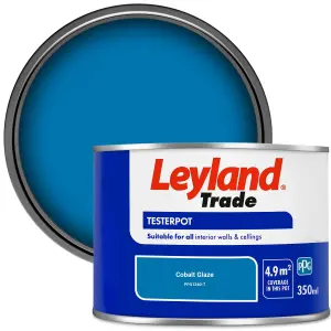 Leyland Trade Vinyl Matt Walls & Ceilings Emulsion Paint Cobalt Glaze (PPG1240-7) 350ml Tester