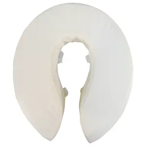 Foam Padded Raised Toilet Seat - Raised 6 Inches - Easy Install Removable Cover