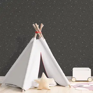 Galerie Tiny Tots 2 Black Glitter Space Sidewall Smooth Wallpaper