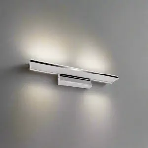 MILLS - CGC Chrome IP44 Bathroom Over Mirror Wall Light 9W