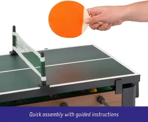 3 in 1 Top Table Football Pool Ping Pong Multi Game Set