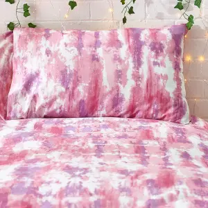 Style Lab Tie Dye Abstract Reversible Duvet Cover Set