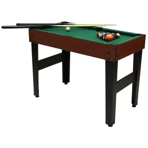 4-In-1 Sports Table Pool, Football, Push Hockey & Table Tennis